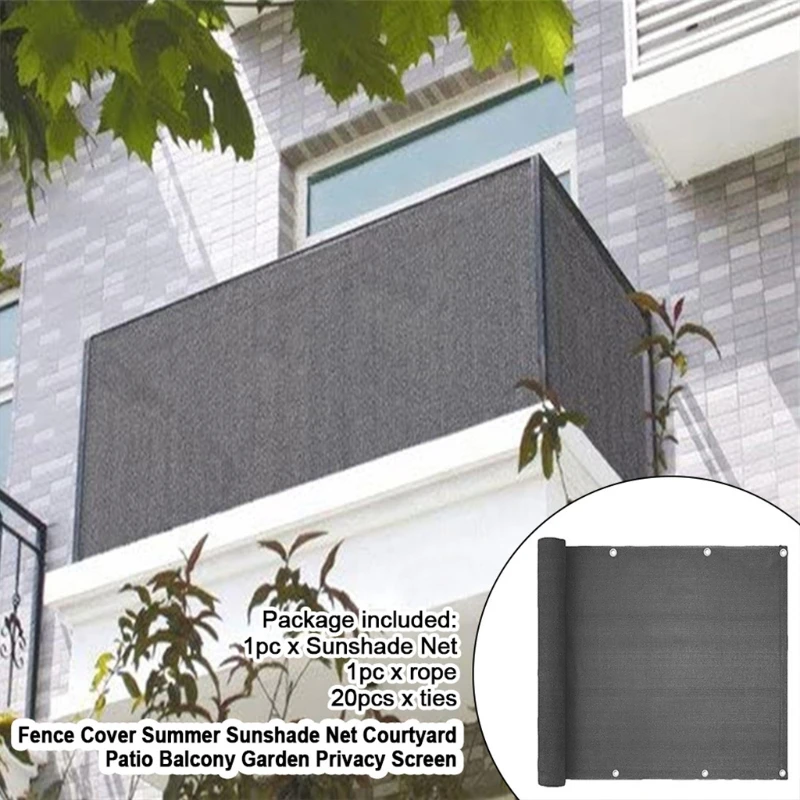 Black/Grey Balcony Privacy Cover Mesh For Home Yard Courtyard Patio Balcony Garden Cover Summer Sun Protect Outdoor
Black/Grey Balcony Privacy Cover Mesh For Home Yard Courtyard Patio Balcony Garden Cover Summer Sun Protect Outdoor