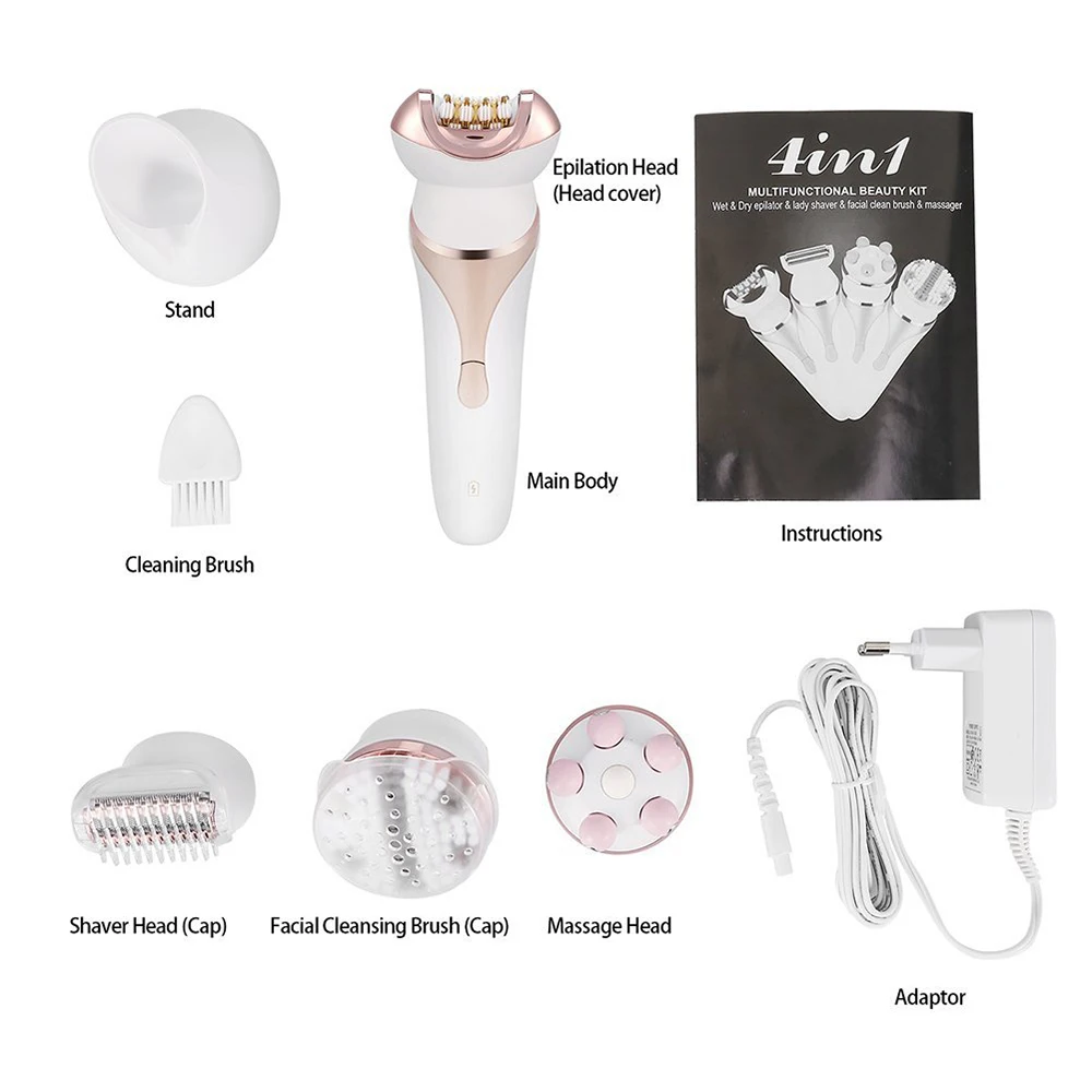 Lady Shaver Hair Remover For Women Electric Epilator Razor Body Bikini Trimmer Hair Removal Facial Cleansing Brush Face Massager
Lady Shaver Hair Remover For Women Electric Epilator Razor Body Bikini Trimmer Hair Removal Facial Cleansing Brush Face Massager