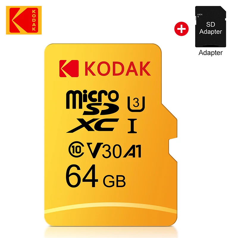 Kodak Micro SD карта памяти, 128 ГБ, 32 ГБ, 64 ГБ, 256 ГБ, U3 Micro SD карта SD/TF флэш-карта, карта памяти 32, 64, 128 Гб microSD для телефона
Kodak Micro SD карта памяти, 128 ГБ, 32 ГБ, 64 ГБ, 256 ГБ, U3 Micro SD карта SD/TF флэш-карта, карта памяти 32, 64, 128 Гб microSD для телефона