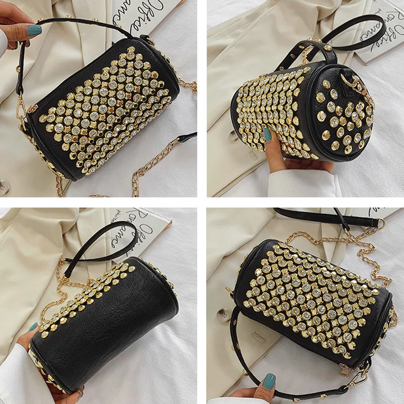 Diamond Circular Bag For Women 2021 Fashion Chain Shoulder Crossbody Bags Small Female Handbag High Quality Lady Cross Body Bag 
Diamond Circular Bag For Women 2021 Fashion Chain Shoulder Crossbody Bags Small Female Handbag High Quality Lady Cross Body Bag