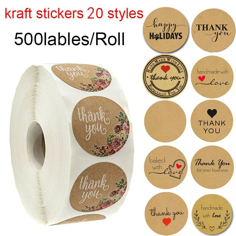500pcs 20 styles kraft paper thank you stickers seal labels for laptop reward sticker for DIY handmade stationery sticker
500pcs 20 styles kraft paper thank you stickers seal labels for laptop reward sticker for DIY handmade stationery sticker