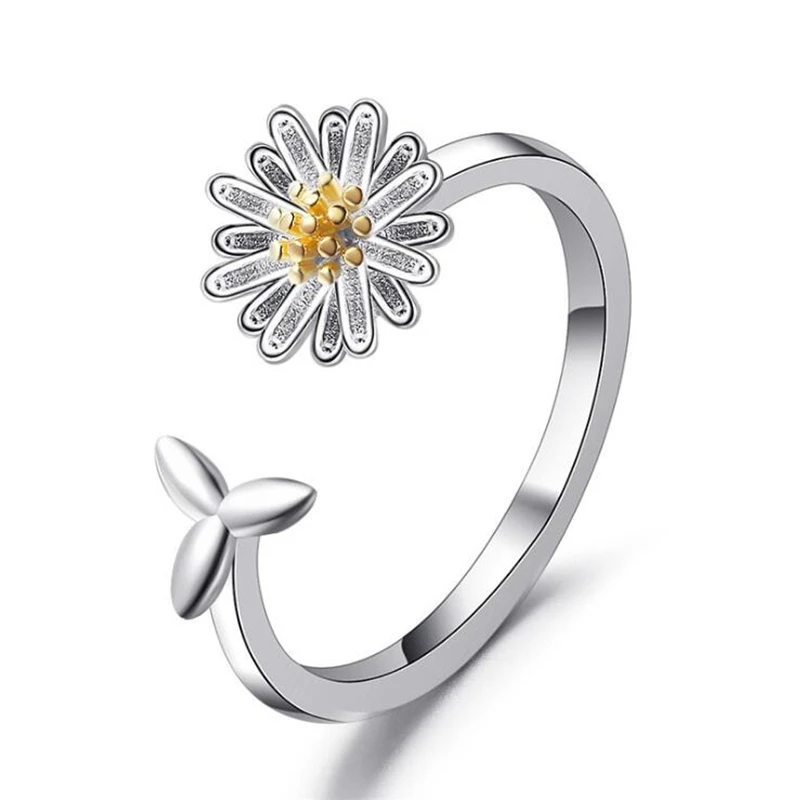 2021 Silver Daisy Sunflower Ring for Women Girls Temperament Sweet Flower Open Ring Wedding Party Finger Rings Jewelry Gifts
2021 Silver Daisy Sunflower Ring for Women Girls Temperament Sweet Flower Open Ring Wedding Party Finger Rings Jewelry Gifts