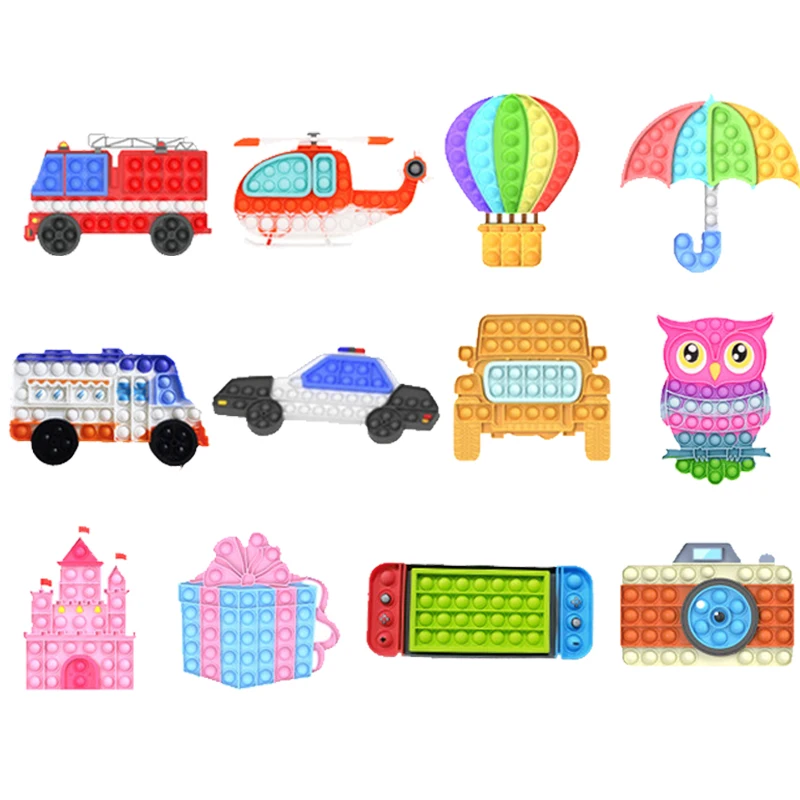 Fire Truck Police Car Popping Fidget Toys Its Helicopter Push Bubble Simple Dimple Anti Stress Early Education Toy For Kids Gift
Fire Truck Police Car Popping Fidget Toys Its Helicopter Push Bubble Simple Dimple Anti Stress Early Education Toy For Kids Gift