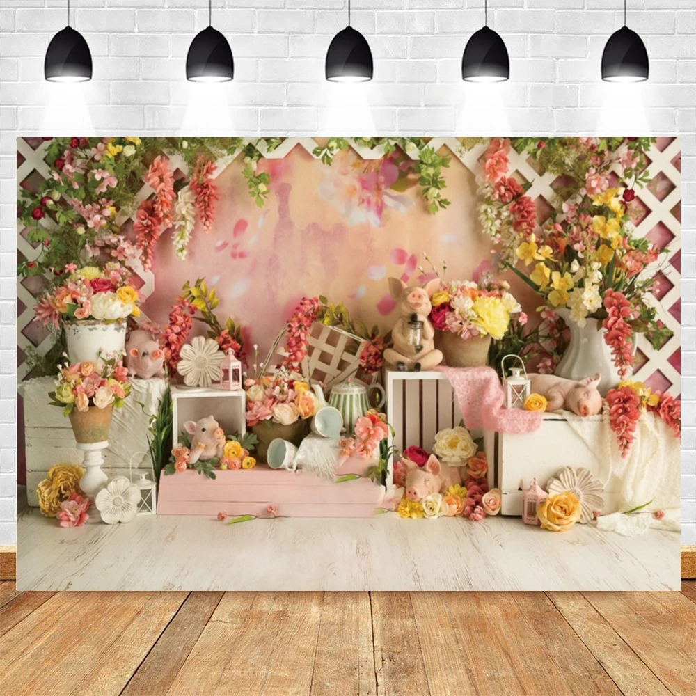 Flower Pig Room Interior Newborn Baby Shower 1st Birthday Backdrop Vinyl Photography Background For Photo Studio Photocall Prop
Flower Pig Room Interior Newborn Baby Shower 1st Birthday Backdrop Vinyl Photography Background For Photo Studio Photocall Prop