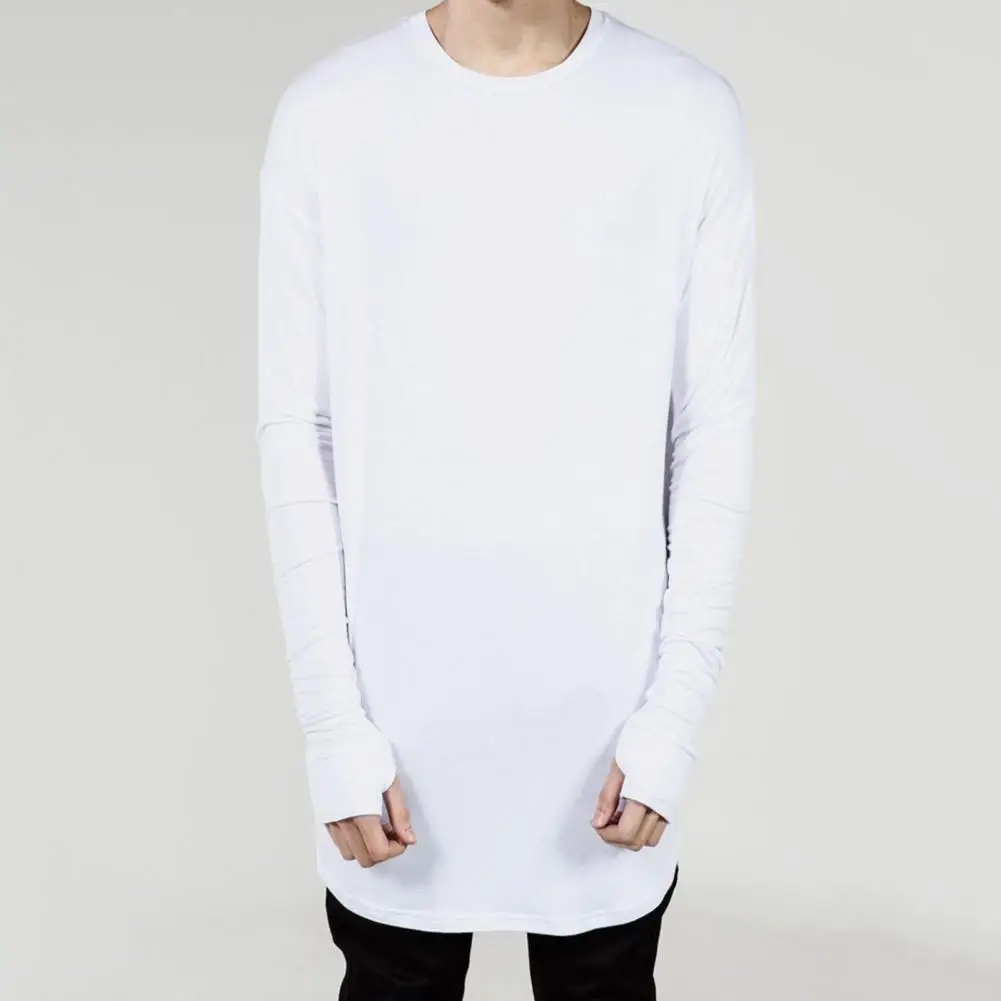 Men's T-shirt Solid Color Irregular Bottom Round Neck Long Shirt with Gloves for Autumn Winter Long Sleeve Oversize Shirts
Men's T-shirt Solid Color Irregular Bottom Round Neck Long Shirt with Gloves for Autumn Winter Long Sleeve Oversize Shirts
