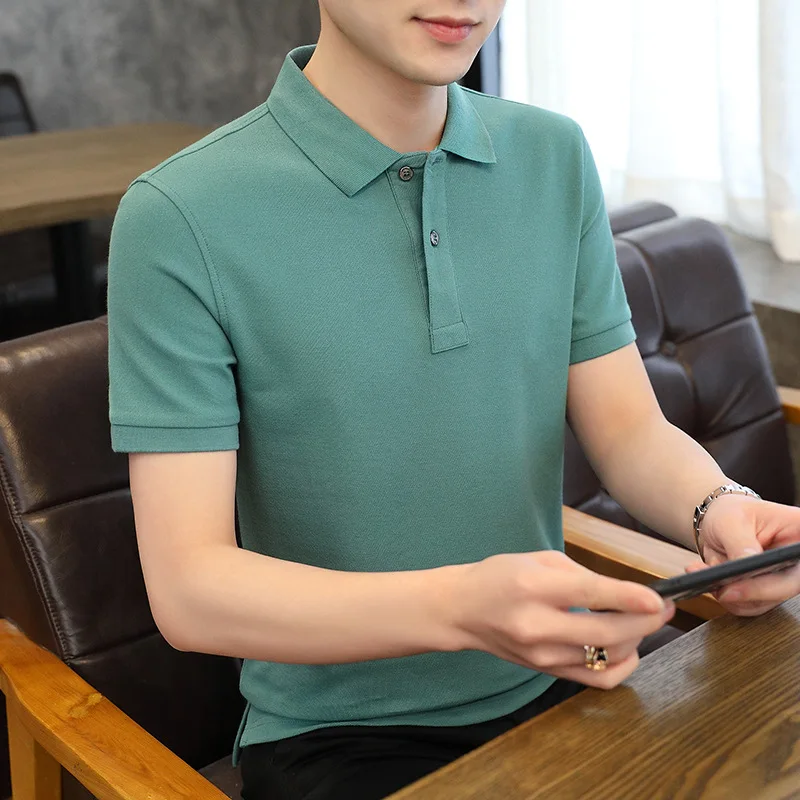 Polo Shirt Men's 2021 Summer Short Sleeve Casual Men's Lapel T-shirt Trend Solid Color Large Short Sleeve Men's Polo Shirt
Polo Shirt Men's 2021 Summer Short Sleeve Casual Men's Lapel T-shirt Trend Solid Color Large Short Sleeve Men's Polo Shirt