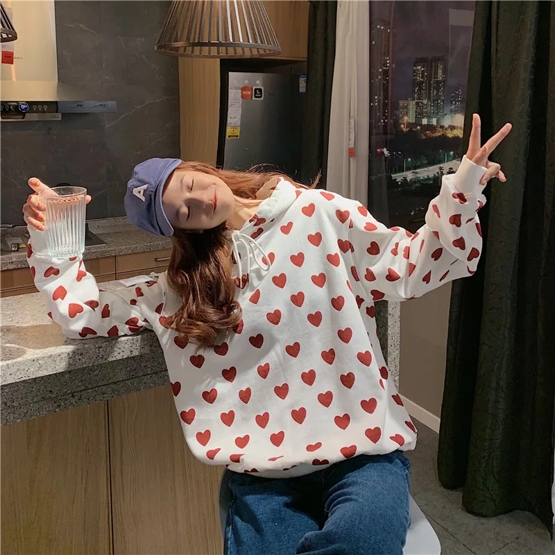 Women's Clothing casual full print hooded ladies tops Spring and autumn Korean style high quality Hoodies camisa feminina new
Women's Clothing casual full print hooded ladies tops Spring and autumn Korean style high quality Hoodies camisa feminina new