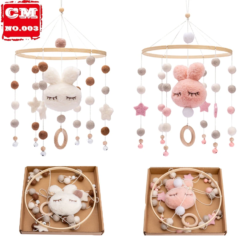 Baby Rattles Crib Mobiles Toy Cotton Rabbit Pendant Bed Bell Rotating Music Rattles For Cots Projection Infant Wooden Toys
Baby Rattles Crib Mobiles Toy Cotton Rabbit Pendant Bed Bell Rotating Music Rattles For Cots Projection Infant Wooden Toys