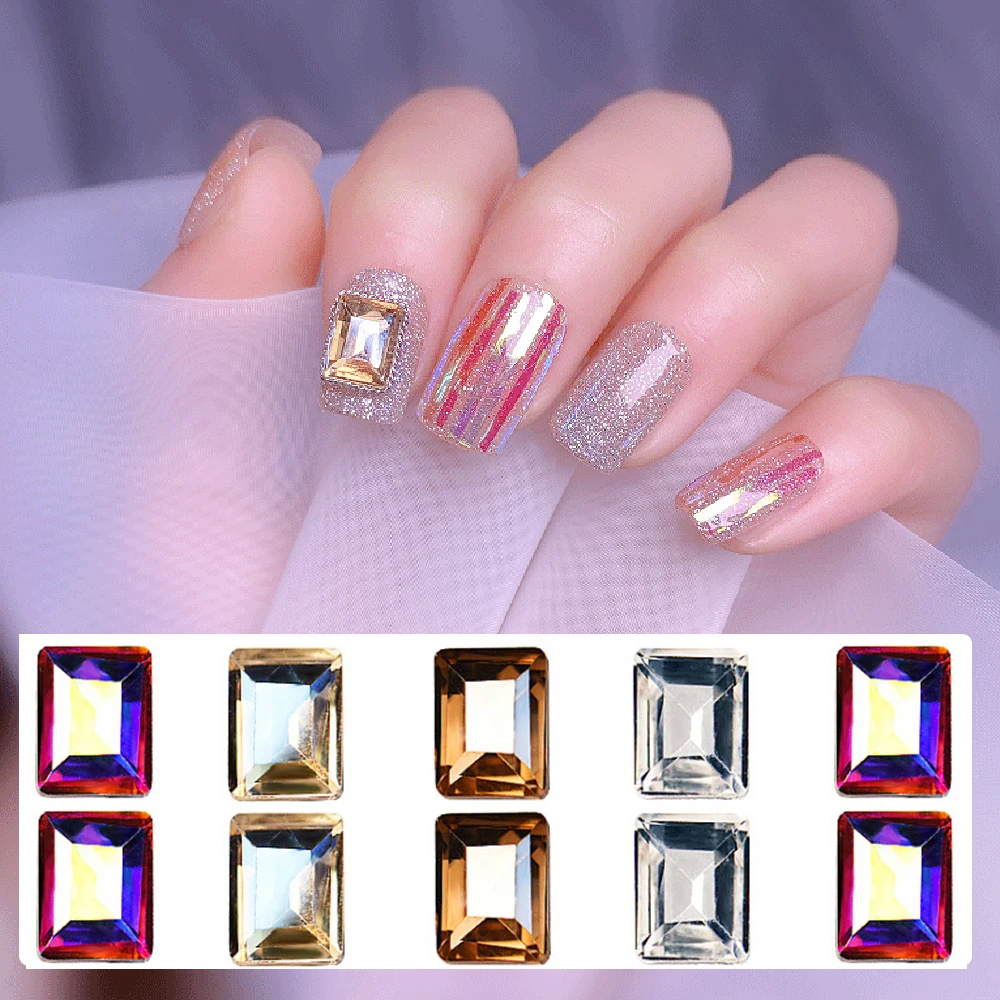 5Pcs Rectangle 3D Luxury Exquisite Rhinestone Nail Jewelry Charm Fashion DIY Nail Art Decoration Manicure Accessories
5Pcs Rectangle 3D Luxury Exquisite Rhinestone Nail Jewelry Charm Fashion DIY Nail Art Decoration Manicure Accessories