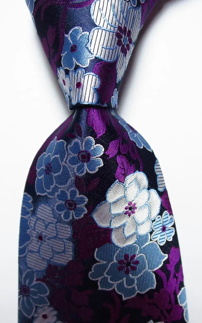 Новый Модный цветочный галстук мужской 9 см набор шелковых галстуков Розовый