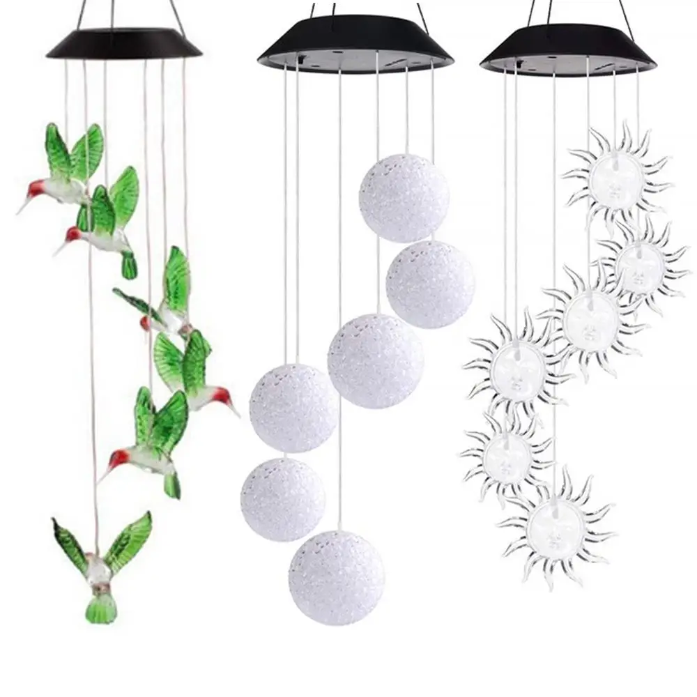 Hummingbird Creative Fashion Solar Lights Wind Bell Light Wind Chime Light Spinner Outdoor Home Yard Decoration Waterproof
Hummingbird Creative Fashion Solar Lights Wind Bell Light Wind Chime Light Spinner Outdoor Home Yard Decoration Waterproof