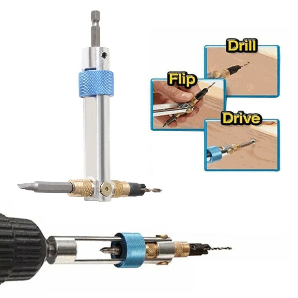 20pcs HSS Countersink Drill Bit Flathead Bits Driver Swivel Head Quick-Change Tool Set W/Allen Wrench Power Drill Replacement
20pcs HSS Countersink Drill Bit Flathead Bits Driver Swivel Head Quick-Change Tool Set W/Allen Wrench Power Drill Replacement