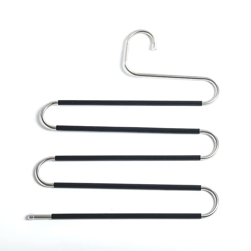 Multi-functional S-type trouser rack stainless steel multi-layer trouser rack traceless adult trouser hanger
Multi-functional S-type trouser rack stainless steel multi-layer trouser rack traceless adult trouser hanger