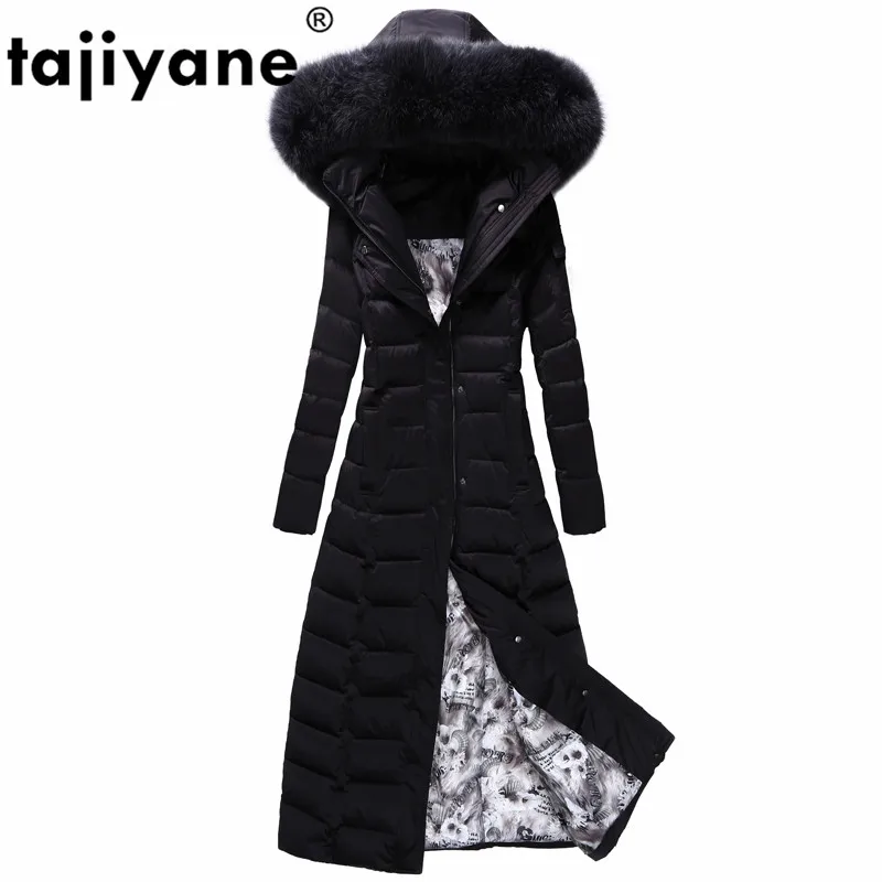 

Real Fur Coat Women Clothes 2020 Fox Fur Collar Hooded Coats Winter Long clothes Down Jacket Korean Parka Chaqueta Mujer ZL726