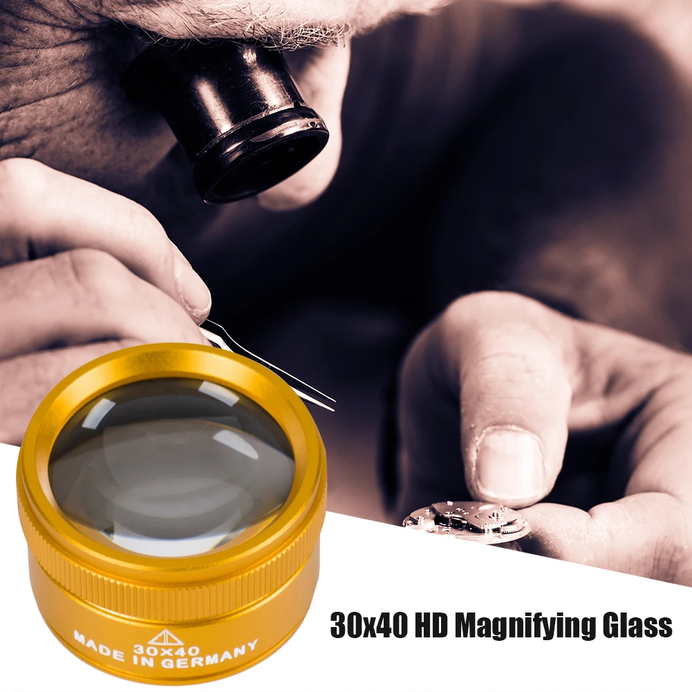 30x40 HD Magnifying Glass K9 Optical Lens Jewelry Appraisal Magnifier Loupe Handheld Coin Stamps Observation Magnifier
30x40 HD Magnifying Glass K9 Optical Lens Jewelry Appraisal Magnifier Loupe Handheld Coin Stamps Observation Magnifier