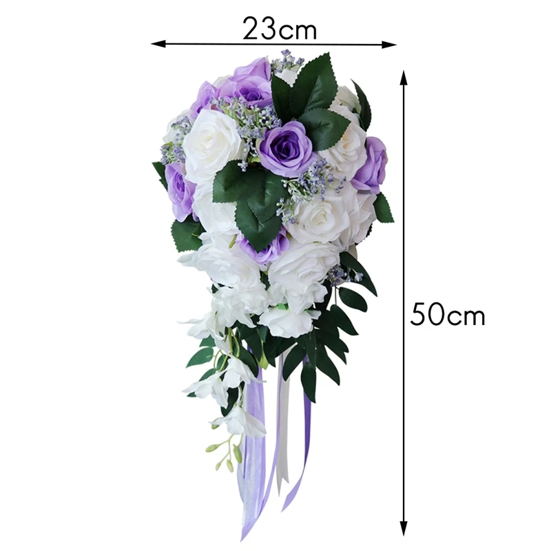 Wedding Bridal Bouquet Wedding Bride Bouquet Wedding Holding Bouquet with Artificial Roses Lace Long Ribbon Church
Wedding Bridal Bouquet Wedding Bride Bouquet Wedding Holding Bouquet with Artificial Roses Lace Long Ribbon Church