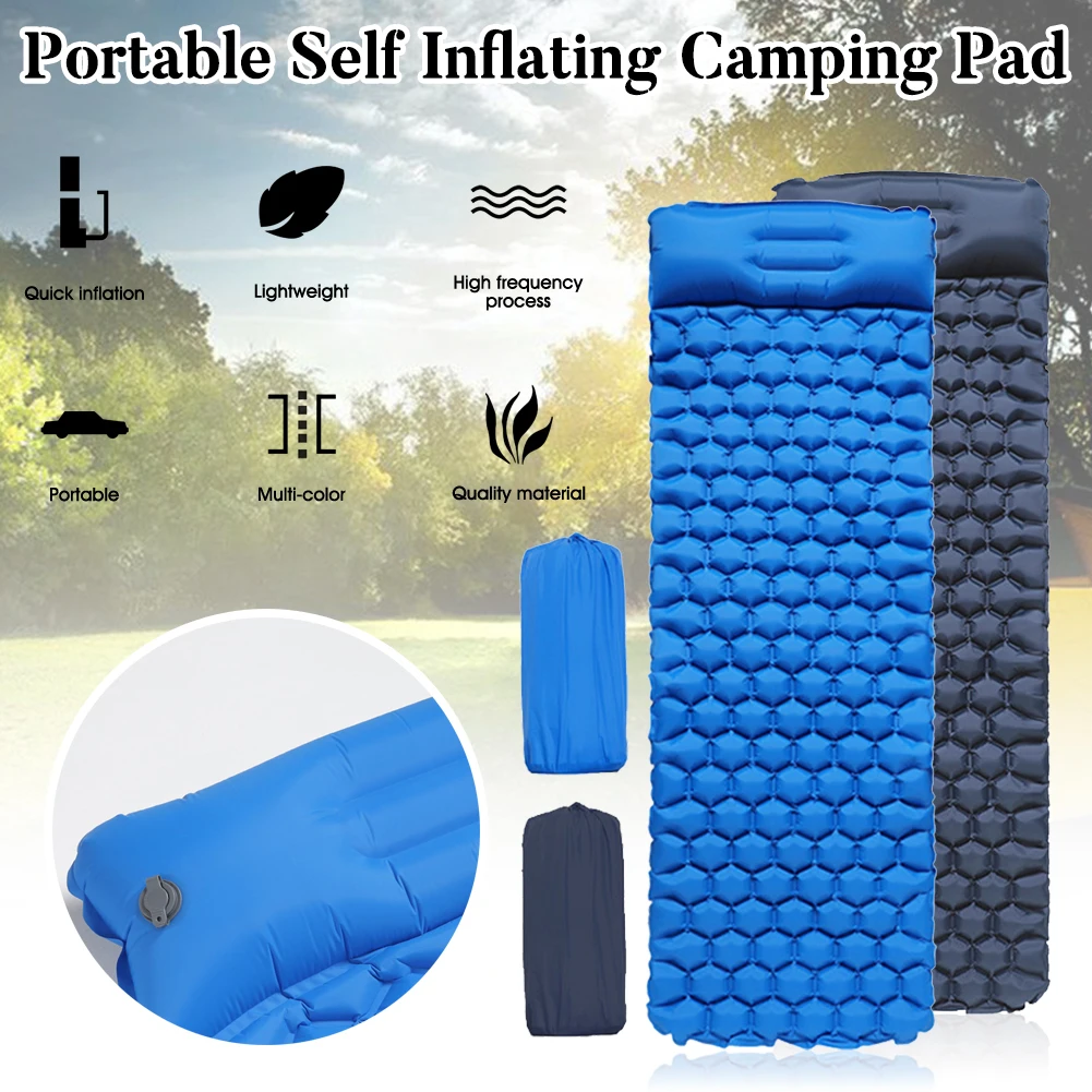 Tpu Nylon Self Inflating Camping Sleeping Pad Mat Ultralight with Pillow for Outdoor Traveling Hiking Double Moisture-proof
Tpu Nylon Self Inflating Camping Sleeping Pad Mat Ultralight with Pillow for Outdoor Traveling Hiking Double Moisture-proof