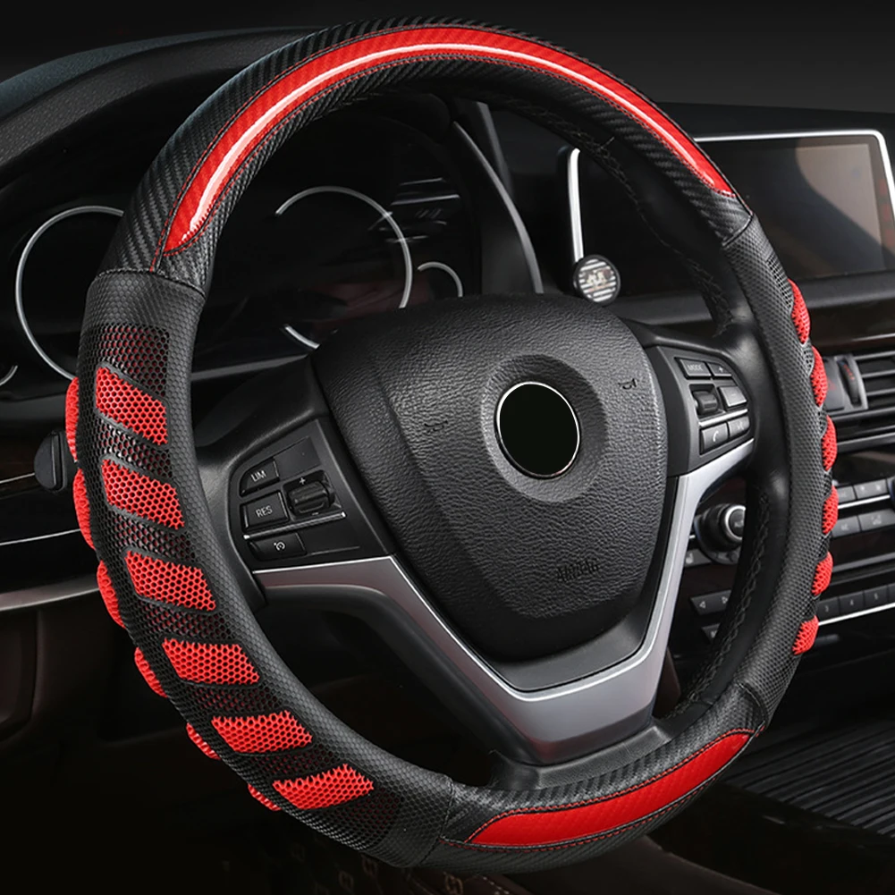 Universal Non-Slip 15" Steering Wheel Cover Honeycomb Breathable car interior decoration Breathability Dry rubber inner ring
Universal Non-Slip 15" Steering Wheel Cover Honeycomb Breathable car interior decoration Breathability Dry rubber inner ring
