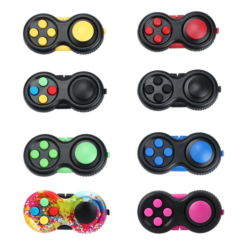 

Fidget Decompression Toy Adult Kids Stress Reliever Silicone Button Handle Second Generation Fingertip Game Puzzle Toy Boxed