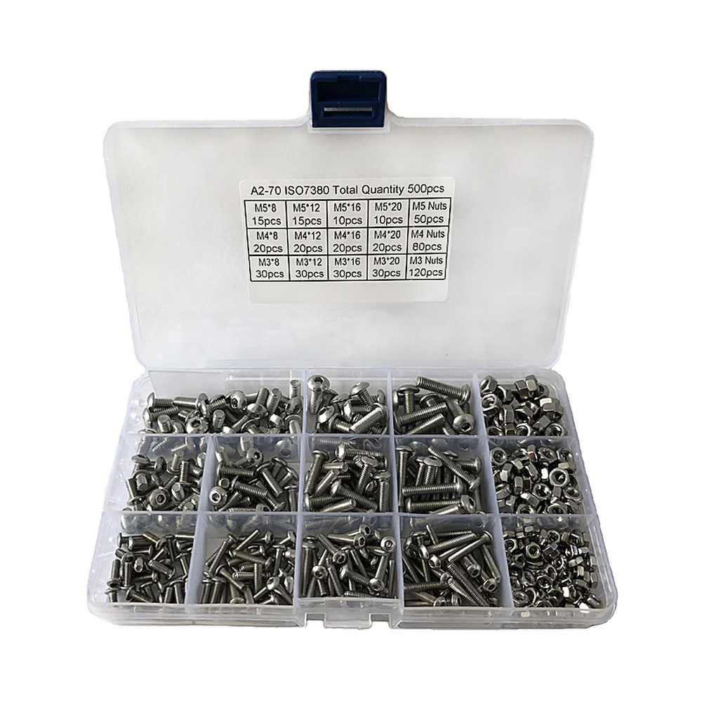 New M2 800 Pcs Flat Head Phillips Screws Self Tapping Screw Assortment Kit Wood Thread Nail Screw Set Hex Nut Screw For Computer
New M2 800 Pcs Flat Head Phillips Screws Self Tapping Screw Assortment Kit Wood Thread Nail Screw Set Hex Nut Screw For Computer