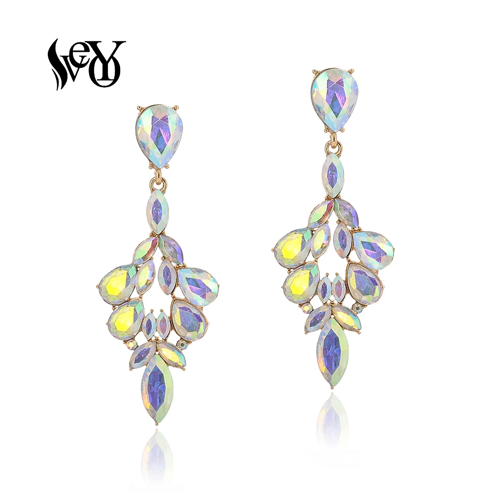 VEYO AB Color ZA Crystal Drop Earrings for Women Elegant Dangle Earrings Fashion Jewelry New
VEYO AB Color ZA Crystal Drop Earrings for Women Elegant Dangle Earrings Fashion Jewelry New