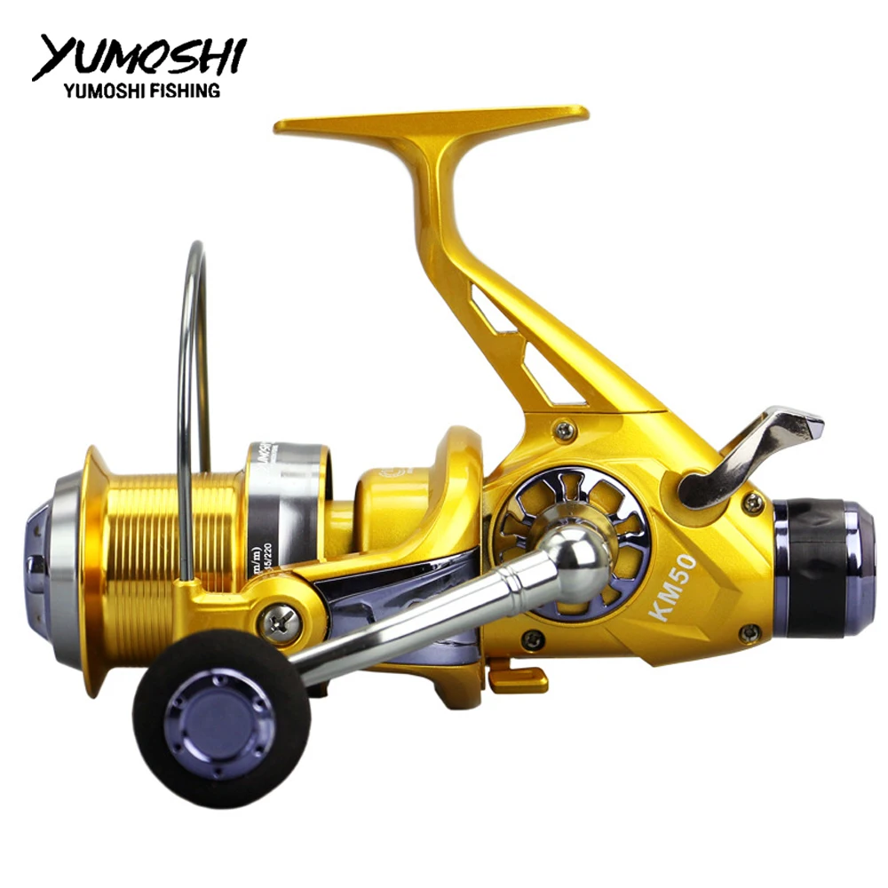 Stainless Steel Spinning Reel 50 60 Series Fishing Reels carp Fishing Wheel Pesca molinete baitcasting Front and rear brak KM
Stainless Steel Spinning Reel 50 60 Series Fishing Reels carp Fishing Wheel Pesca molinete baitcasting Front and rear brak KM