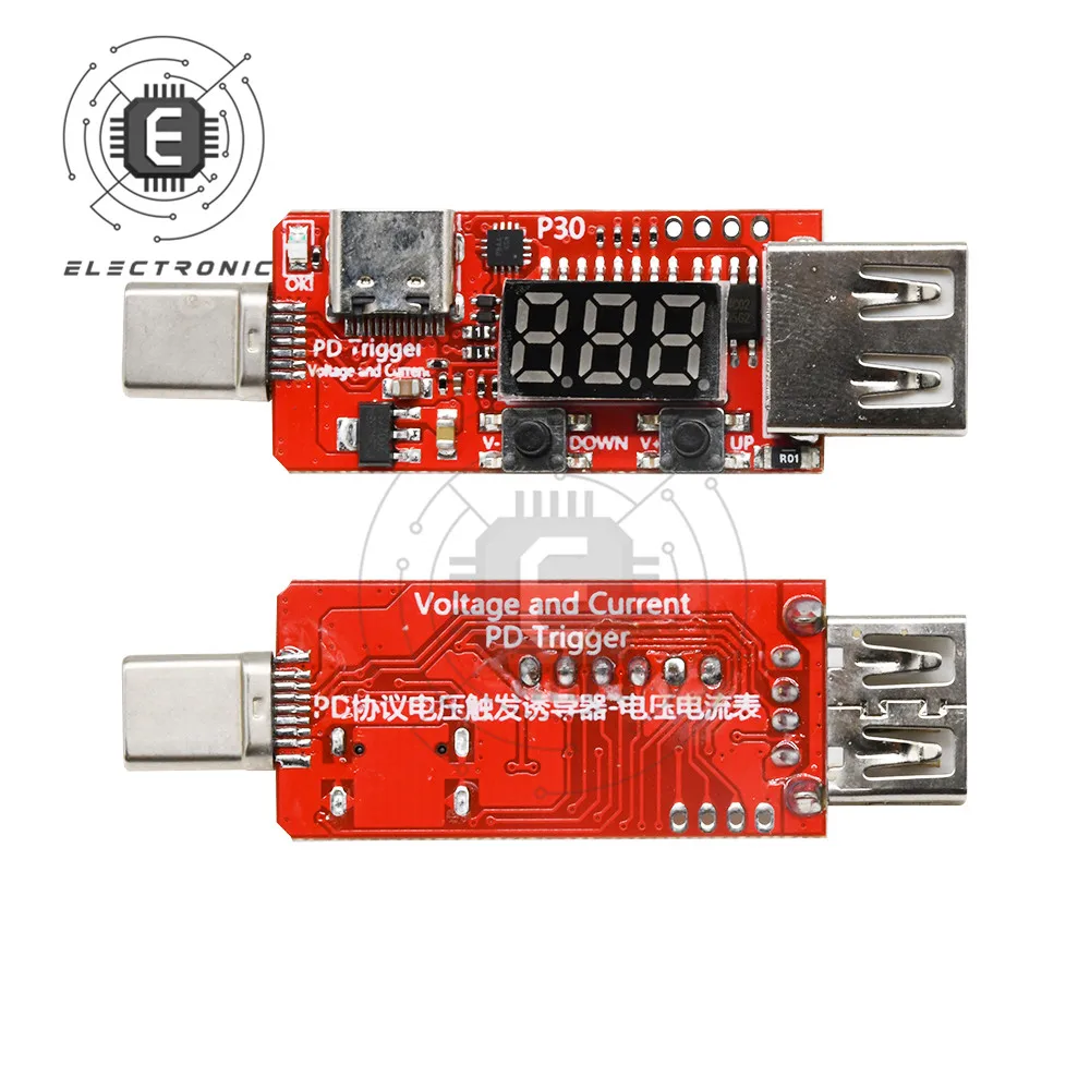 USB PD 3.0 Protocol Fast Charge Digital Coulometer Voltmeter Ammeter Type-c Trigger Inducer Detector Current Voltage Tester
USB PD 3.0 Protocol Fast Charge Digital Coulometer Voltmeter Ammeter Type-c Trigger Inducer Detector Current Voltage Tester