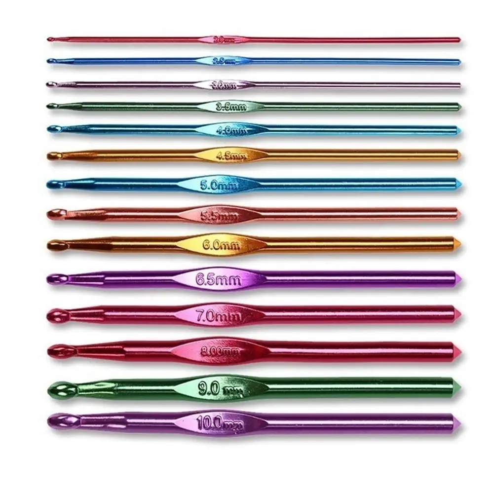 8Pcs/Set 2-5.5mm Different Size Colored Aluminum Crochet Hooks Needles Set Tools Crochet Needle for Weaving and Knitting
8Pcs/Set 2-5.5mm Different Size Colored Aluminum Crochet Hooks Needles Set Tools Crochet Needle for Weaving and Knitting