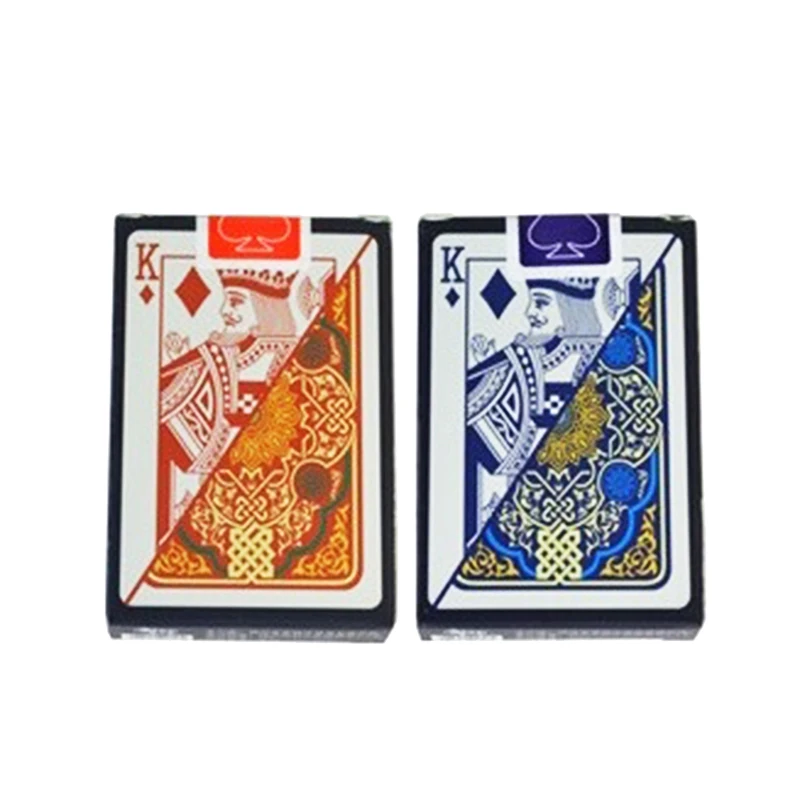 

ELOS-2Sets/лот Пластик игральные карты Водонепроницаемый техасский холдем покер карты; Узкие брендовые ПВХ покер настольные игры