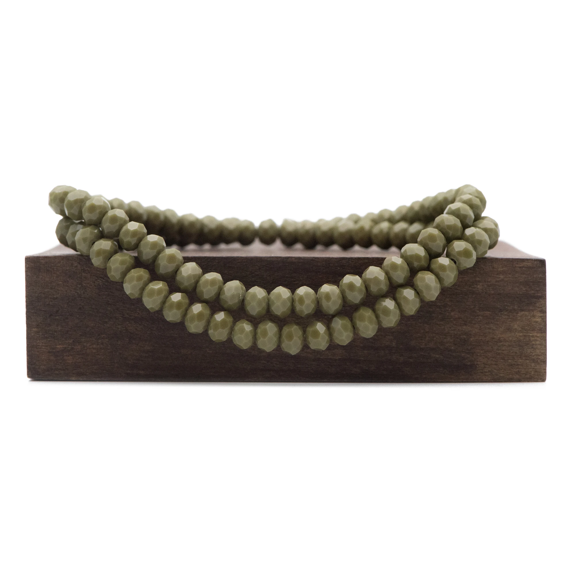 Crystal Glass Faceted Rondelle beads 4x6mm, Candy Color Opaque Brownish Green -(BZ06-152)/ 95pcs
Crystal Glass Faceted Rondelle beads 4x6mm, Candy Color Opaque Brownish Green -(BZ06-152)/ 95pcs