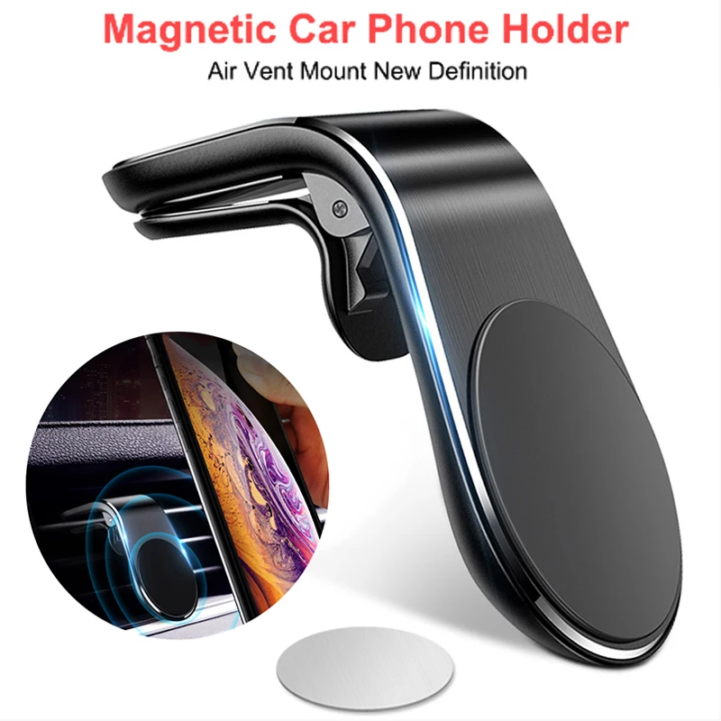 Metal Magnetic Car Phone Holder Mini Air Vent Clip Mount Magnet Mobile Stand For iPhone7 8 11 X XS Max Xiaomi Smartphones in | Мобильные