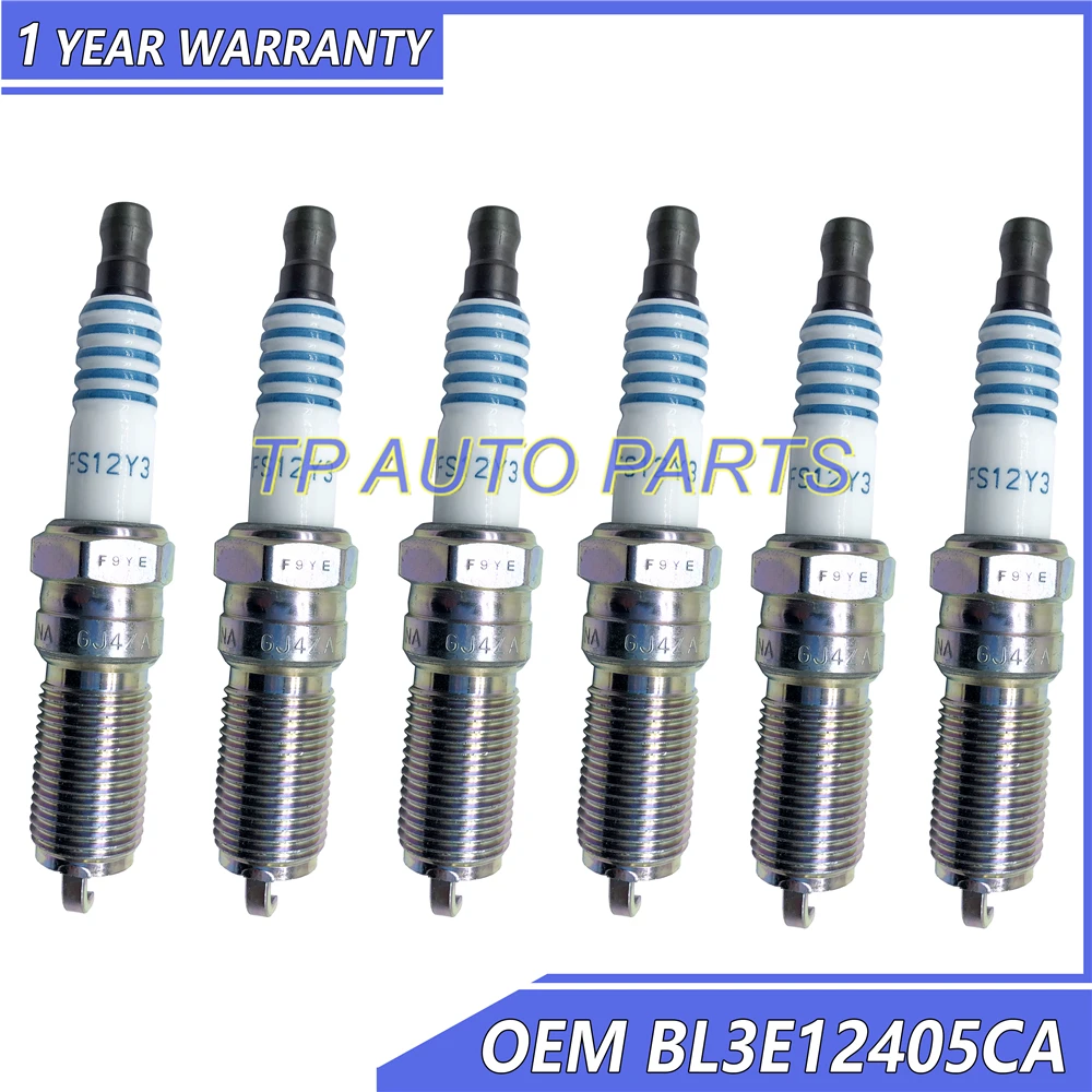 Свеча зажигания OEM BL3E12405CA CYFS12Y3 совместима с Ford 6 шт.|Свечи и запальные свечи| |