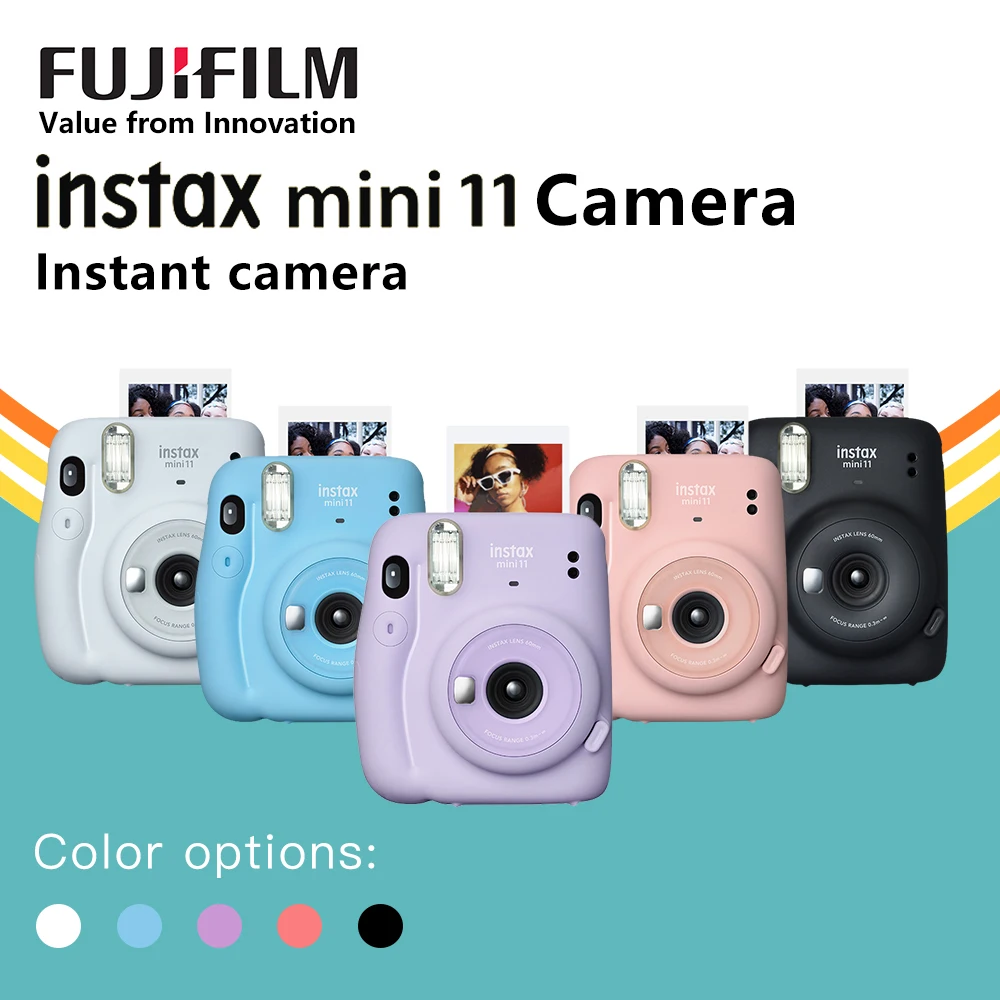 Оригинальная фотокамера Fujifilm Fuji Instax Mini 11 для мгновенной печати фотопленка в