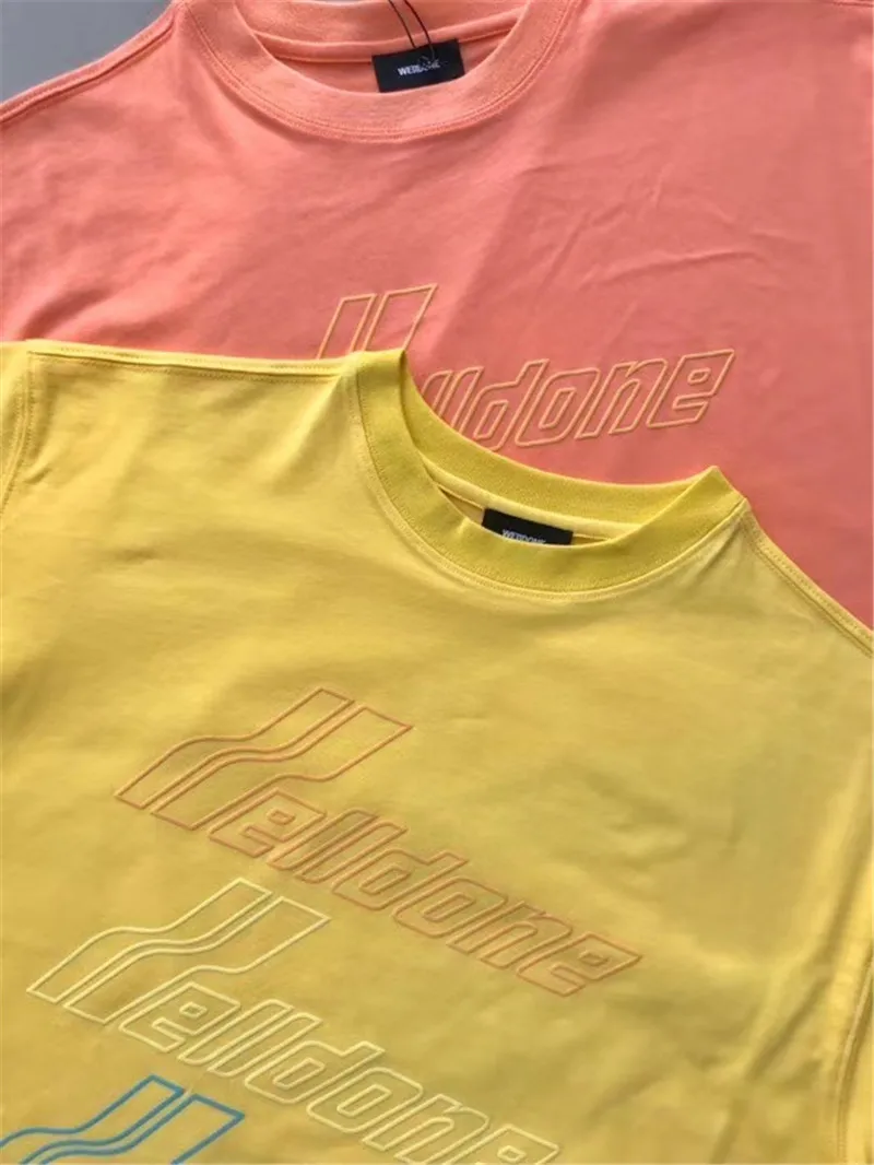 3D Foam Printing WELLDONE Tshirt Men Women 1:1 High Quality Tops Tees We11 Done T-Shirt Mens
3D Foam Printing WELLDONE Tshirt Men Women 1:1 High Quality Tops Tees We11 Done T-Shirt Mens