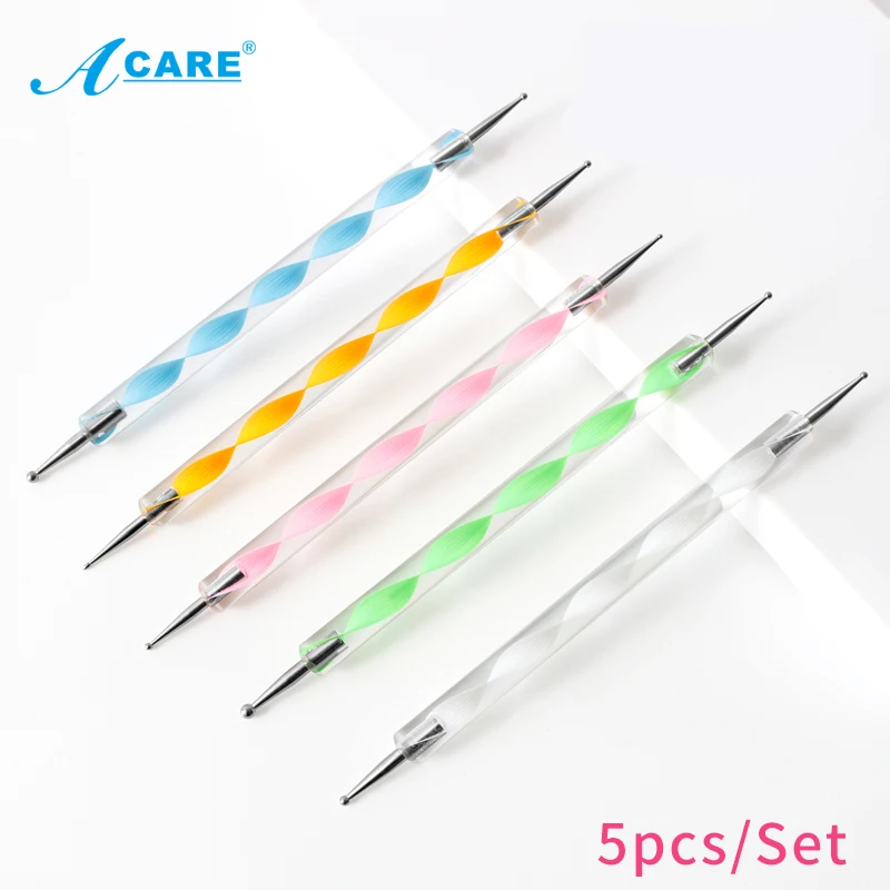 ACARE 5Pcs Set UV Gel Painting Nail Art Dotting Pen Acrylic Handle Rhinestone Crystal 2 Way Brush Salon Decoration Manicure Tool
ACARE 5Pcs Set UV Gel Painting Nail Art Dotting Pen Acrylic Handle Rhinestone Crystal 2 Way Brush Salon Decoration Manicure Tool