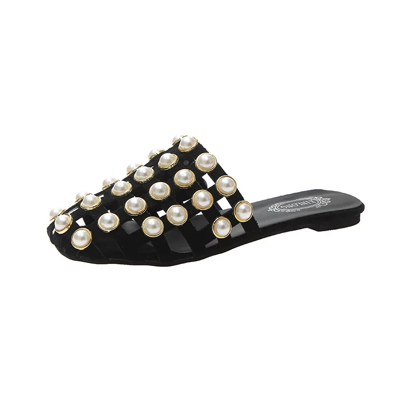 Fashion Casual Shoes Sandals Flat Pearl Leather Slipper Womens Pearls Slippers
Fashion Casual Shoes Sandals Flat Pearl Leather Slipper Womens Pearls Slippers