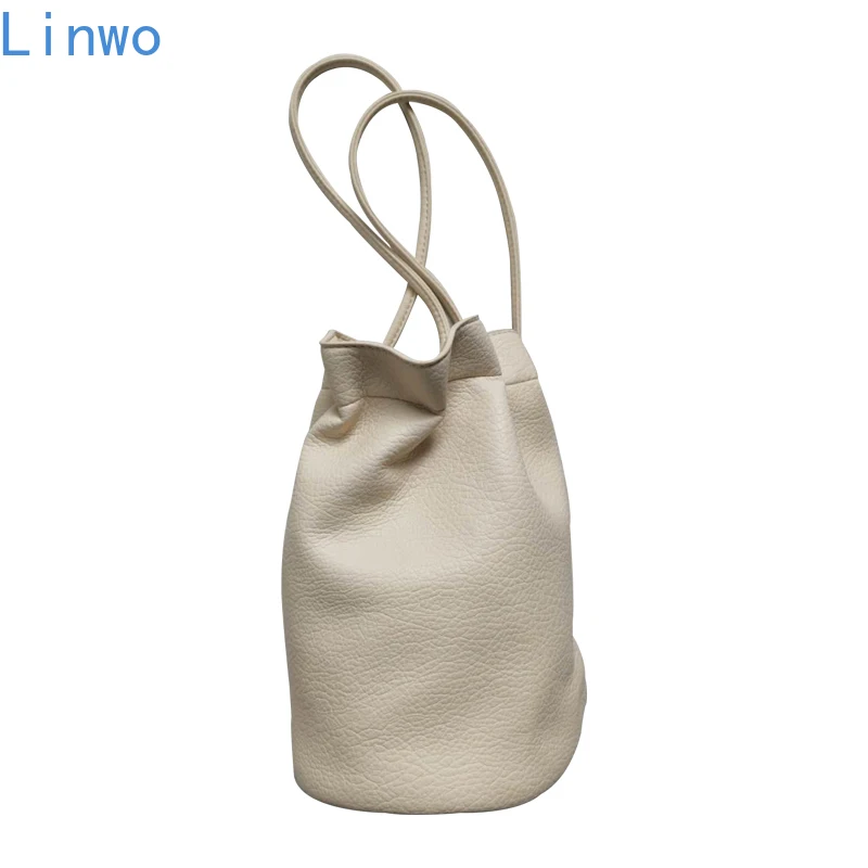 LINWO 2021 New Korean Style Drawstring Bags Women Casual Handbag PU Leather All -match Simple Beige Fashion Crossbody Backpack
LINWO 2021 New Korean Style Drawstring Bags Women Casual Handbag PU Leather All -match Simple Beige Fashion Crossbody Backpack