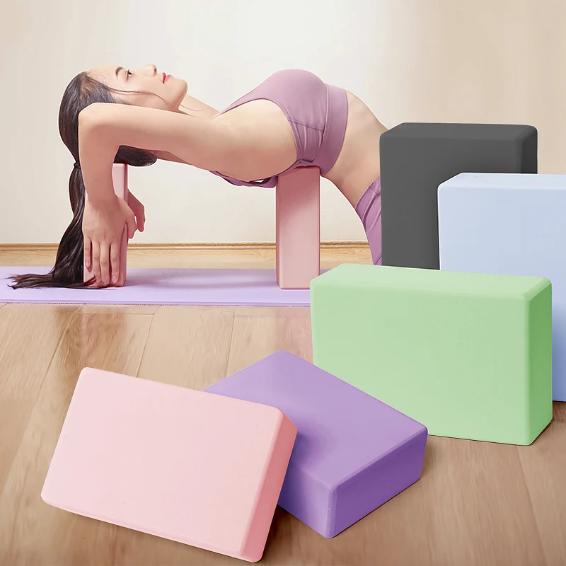 

Pilates Yoga Blocks Cubes Bricks Bolster Pillow Cushion Sport Yoga Supplies Workout Home Exercise Bodybuilding Equipment EVA