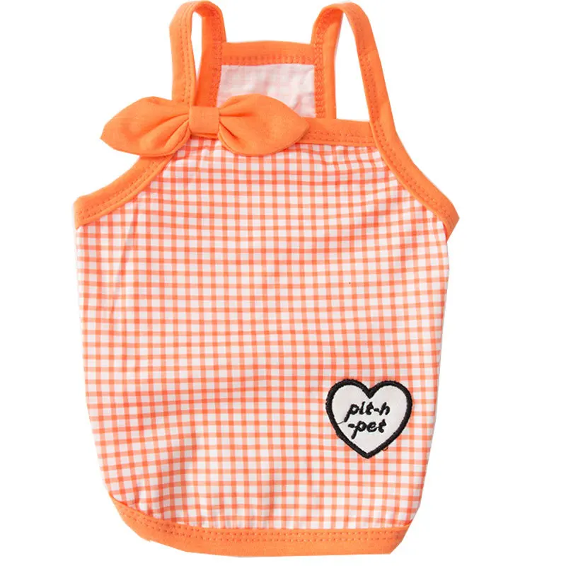 Dog Clothes Lattice Sling Puppy Clothes Thin Pet Teddy Bichon Small Puppies Cat Spring and Autumn New Vest Pet Clothes
Dog Clothes Lattice Sling Puppy Clothes Thin Pet Teddy Bichon Small Puppies Cat Spring and Autumn New Vest Pet Clothes