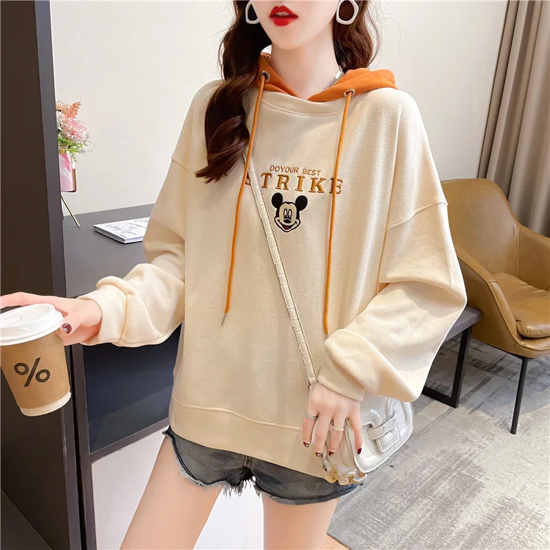 2021 New Ladies Sweater Spring and Autumn Thin Korean Version Loose Fashion Western Letter Printing Hooded Lazy Top Trendy Ins
2021 New Ladies Sweater Spring and Autumn Thin Korean Version Loose Fashion Western Letter Printing Hooded Lazy Top Trendy Ins