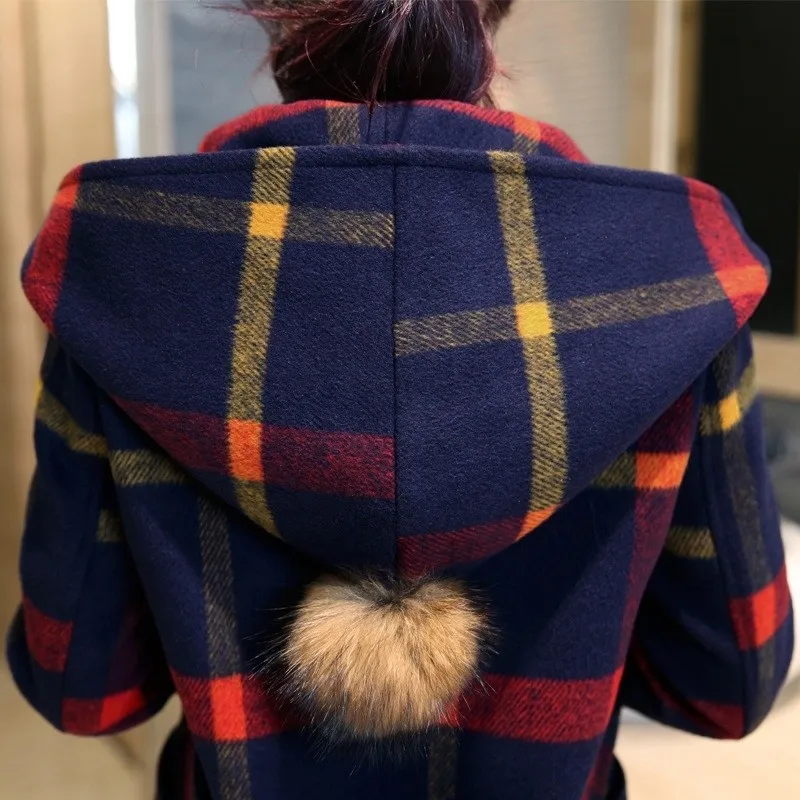 2019 New Women Korean Winter Overcoat Coat Loose Plus Size Jacket Long Sleeve Hooded Mid-long Plaid Outwear Femme Hiver Elegant
2019 New Women Korean Winter Overcoat Coat Loose Plus Size Jacket Long Sleeve Hooded Mid-long Plaid Outwear Femme Hiver Elegant