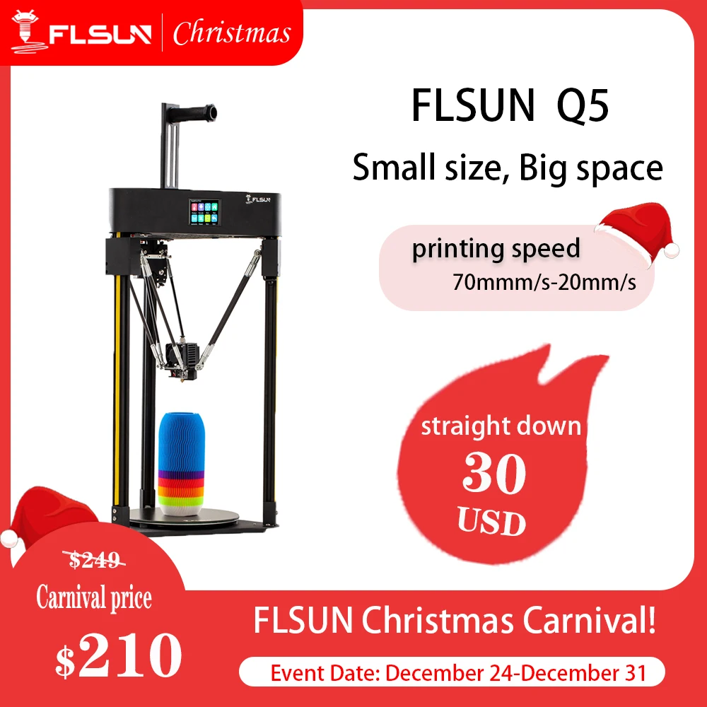 3D-принтер FLSUN Q5 TMC2208 с автоматическим выравниванием бесшумный драйвер высокая