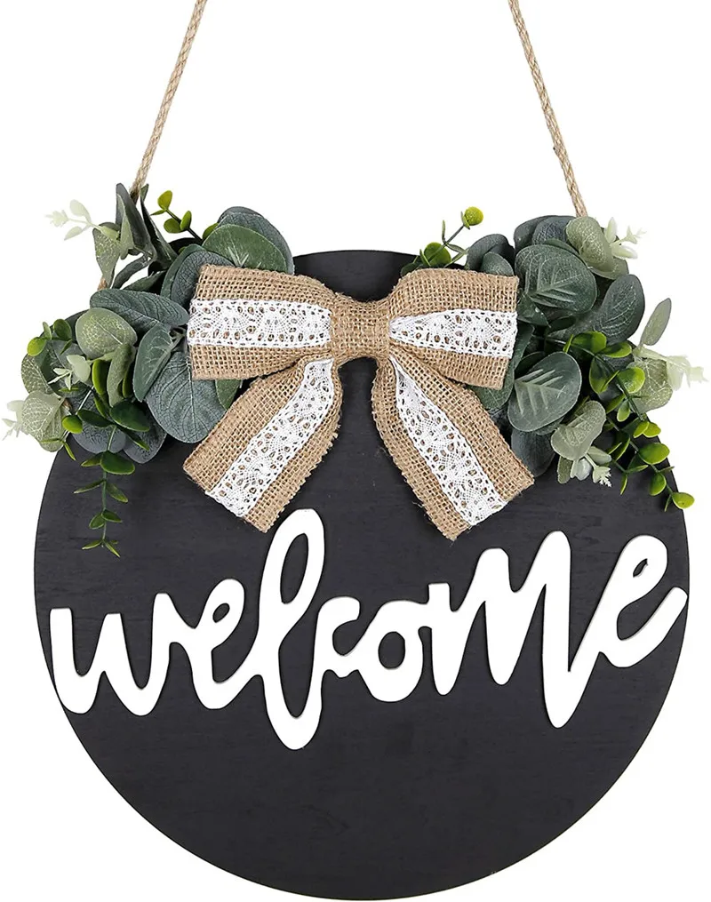 Christmas Welcome Hello Sign for Front Door Balck White Decor Door Hanging Welcome Wreath Door Round Decoration Welcome Sign
Christmas Welcome Hello Sign for Front Door Balck White Decor Door Hanging Welcome Wreath Door Round Decoration Welcome Sign