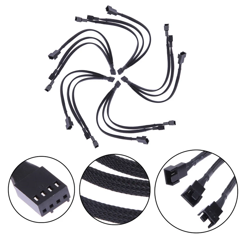 1 To 3 4-Pin Extension Cable 1 To 3 Ways 4-pins CPU PWM Case Cooling Fan Splitter Hub Power Fan-out Adapter Cable
1 To 3 4-Pin Extension Cable 1 To 3 Ways 4-pins CPU PWM Case Cooling Fan Splitter Hub Power Fan-out Adapter Cable