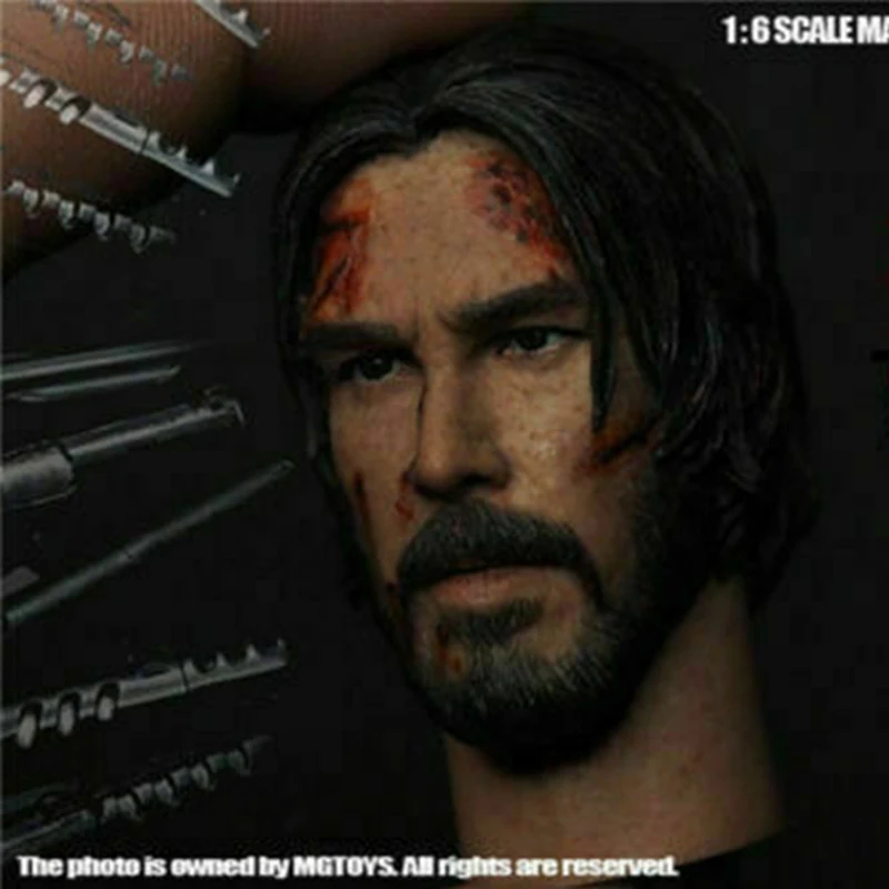 In stock 1/6 Scale God of Assassin 2 Keanu Reeves head sculpture for 12 inch action figure body
In stock 1/6 Scale God of Assassin 2 Keanu Reeves head sculpture for 12 inch action figure body