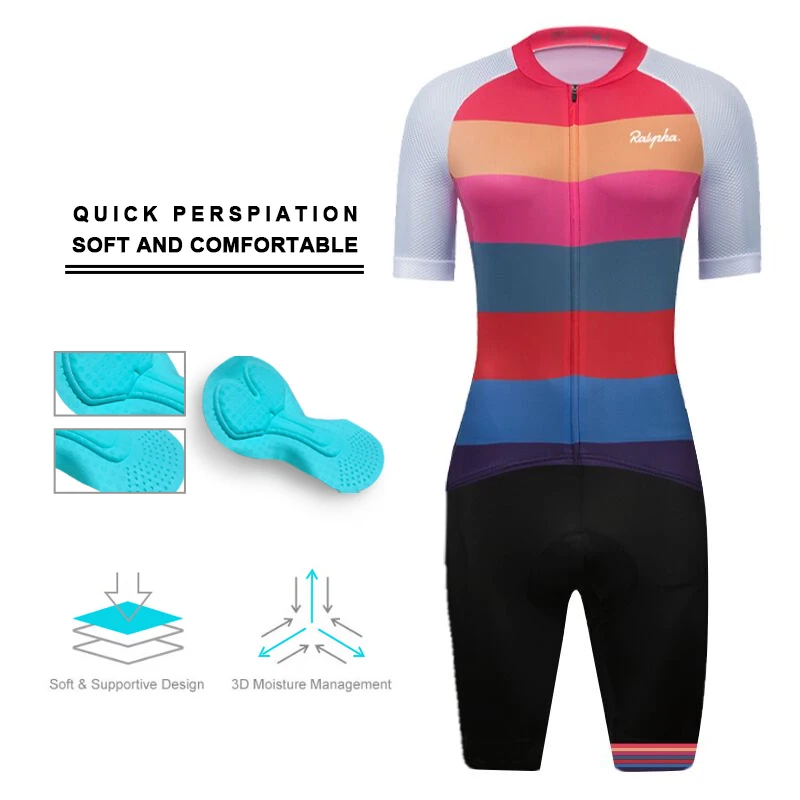 2022 Ralvpha Women's Cycling Jersey Short Sleeve Sportswear Road Bike Mountain Bike Jumpsuit Ciclismo roupas femininas
2022 Ralvpha Women's Cycling Jersey Short Sleeve Sportswear Road Bike Mountain Bike Jumpsuit Ciclismo roupas femininas