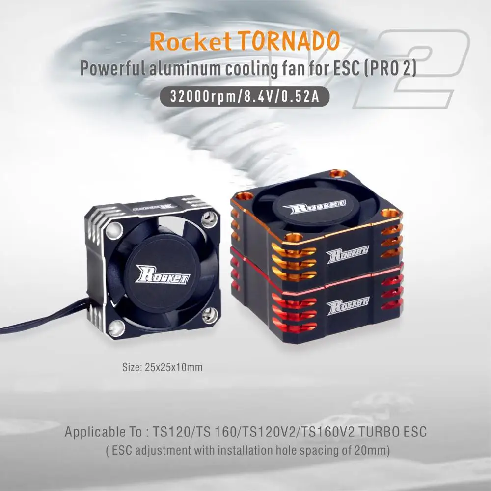 Металлический охлаждающий вентилятор Rocket 25x25 мм, 32000 об/мин/8,5 в, турбо-регулятор температуры ESC для Hobbywing 1/10 TS120 TS160 TS120V2 TS160V2, Радиоуправляемый ...
Металлический охлаждающий вентилятор Rocket 25x25 мм, 32000 об/мин/8,5 в, турбо-регулятор температуры ESC для Hobbywing 1/10 TS120 TS160 TS120V2 TS160V2, Радиоуправляемый ...