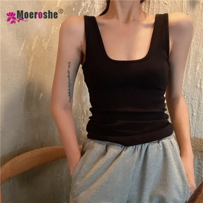 Women Sleeveless Spaghetti Vest Quality Knitted Camis U-neck Tank Tops Casual Solid Color Basic Camisole For Female Plus Size
Women Sleeveless Spaghetti Vest Quality Knitted Camis U-neck Tank Tops Casual Solid Color Basic Camisole For Female Plus Size