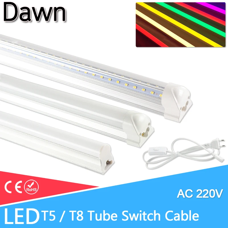

LED Tube T5 T8 LED Integrated tube led Lamp 6w 10W 20w AC110V 220V 240V 60cm 1FT 2FT Super Bright LED Fluorescent Lamp Ampoule