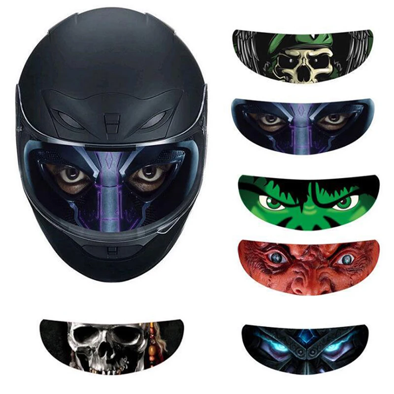 Detachable Racing Helmet Lens Decal Motorcycle Helmet Decoration Sticker Visor Cool Applique Personality Film Translucent Lens 
Detachable Racing Helmet Lens Decal Motorcycle Helmet Decoration Sticker Visor Cool Applique Personality Film Translucent Lens